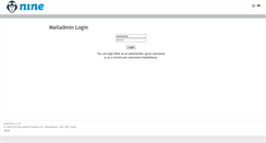 Desktop Screenshot of mailadmin.nine.ch